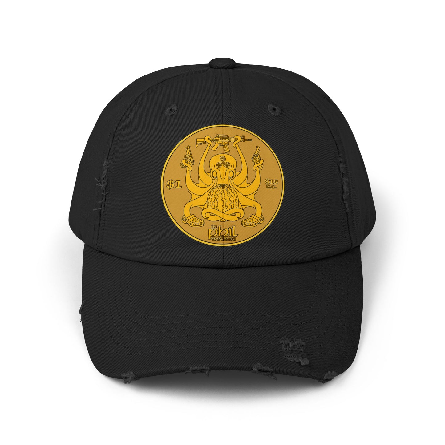 In Phil We Trust! Unisex Distressed Cap
