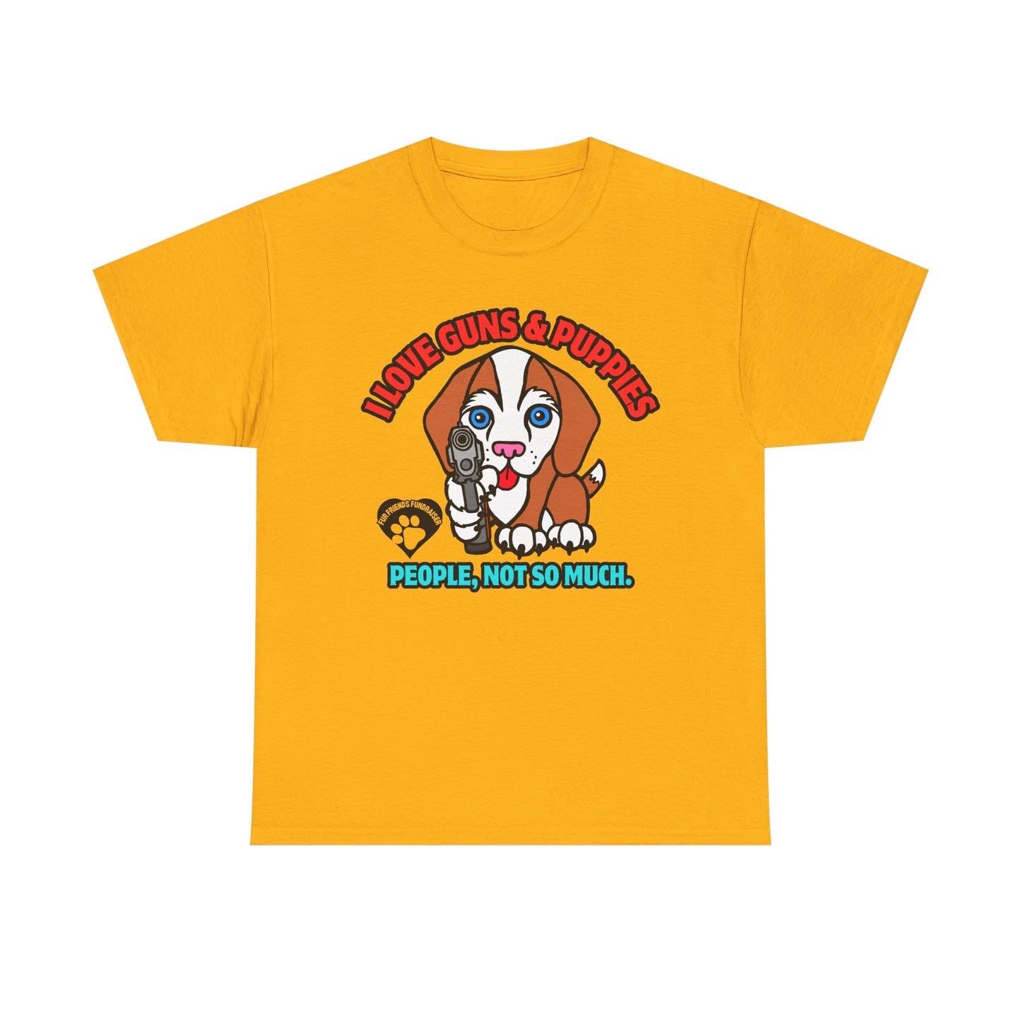 I LOVE Puppies! Unisex Heavy Cotton Tee