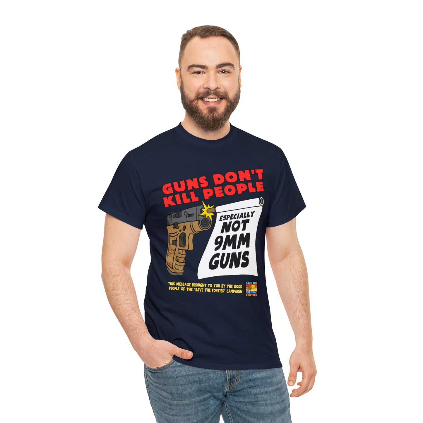 Guns Don't Kill Unisex Heavy Cotton Tee