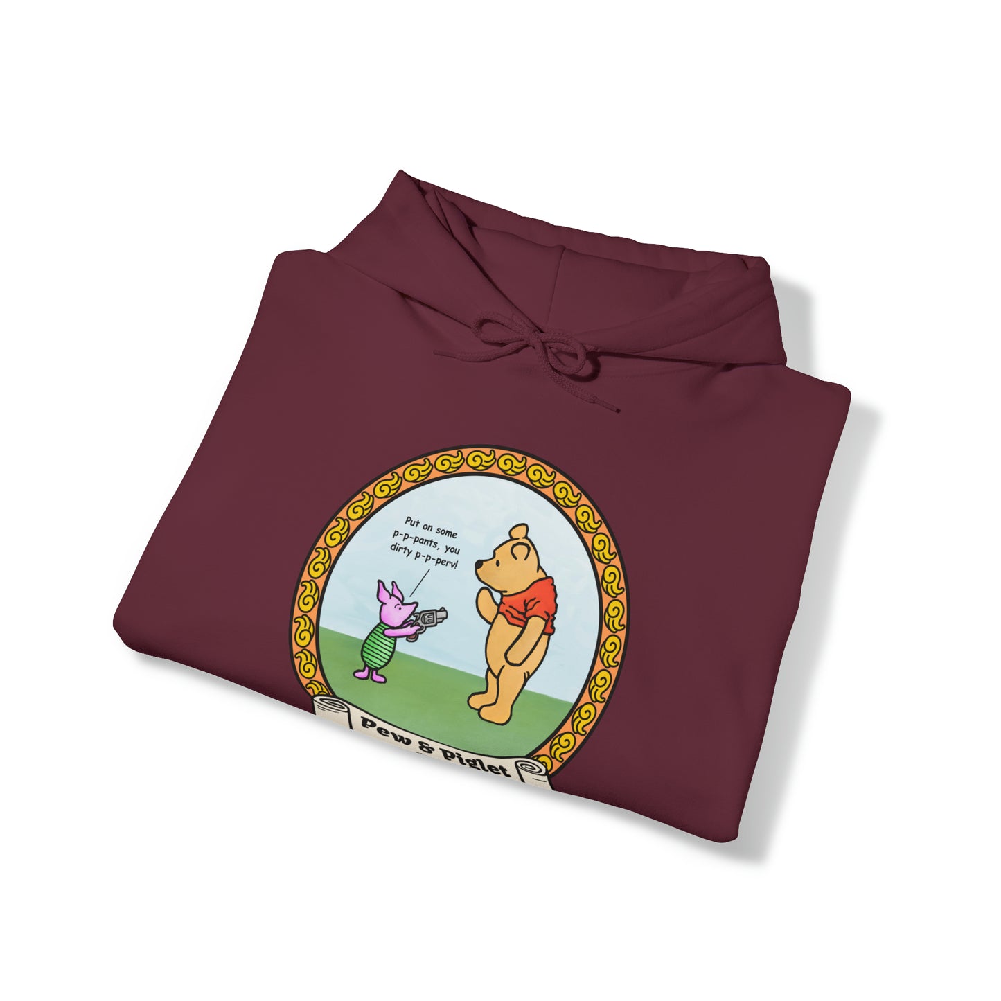 Piglet Gets a Gat! Unisex Heavy Blend™ Hooded Sweatshirt