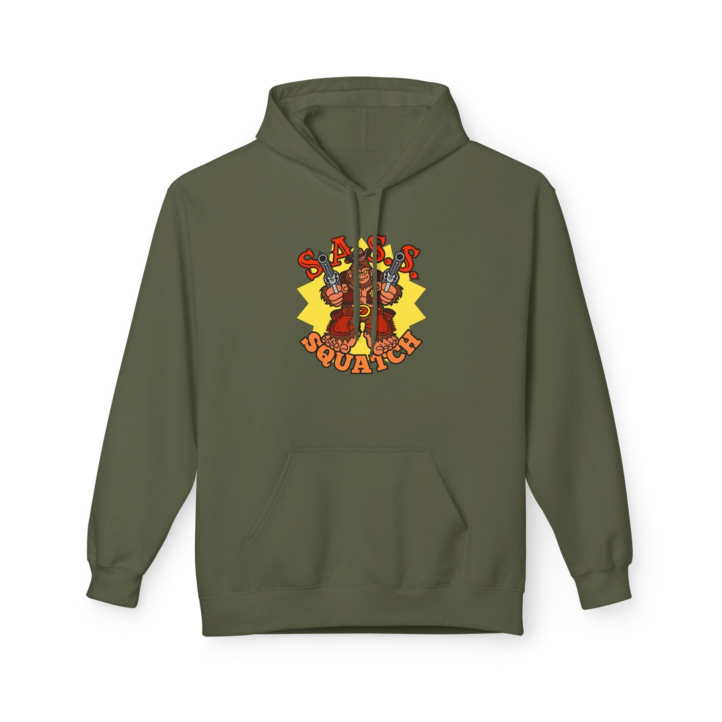 SASS-Squatch! Unisex Midweight Softstyle Fleece Hoodie