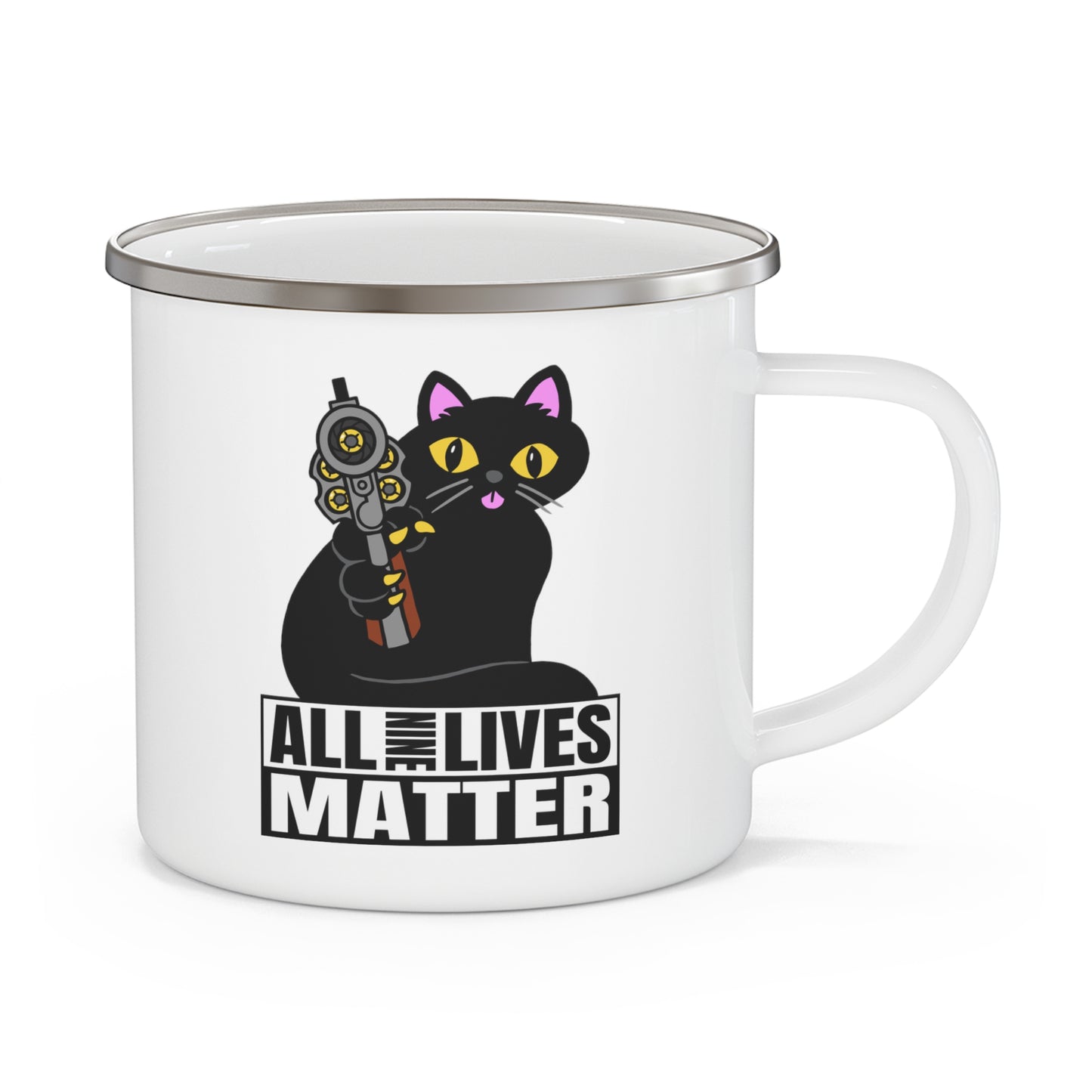 ALL9LIVES Matter! Enamel Camping Mug