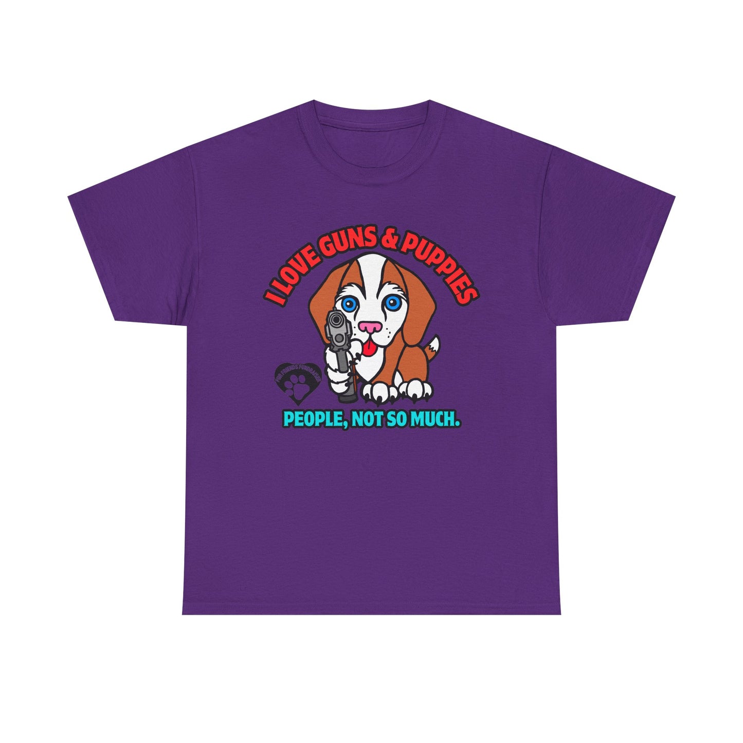 I LOVE Puppies! Unisex Heavy Cotton Tee