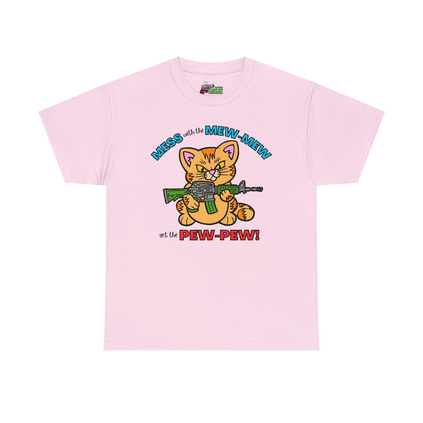 Mess with the Mew-Mew! Unisex Heavy Cotton Tee