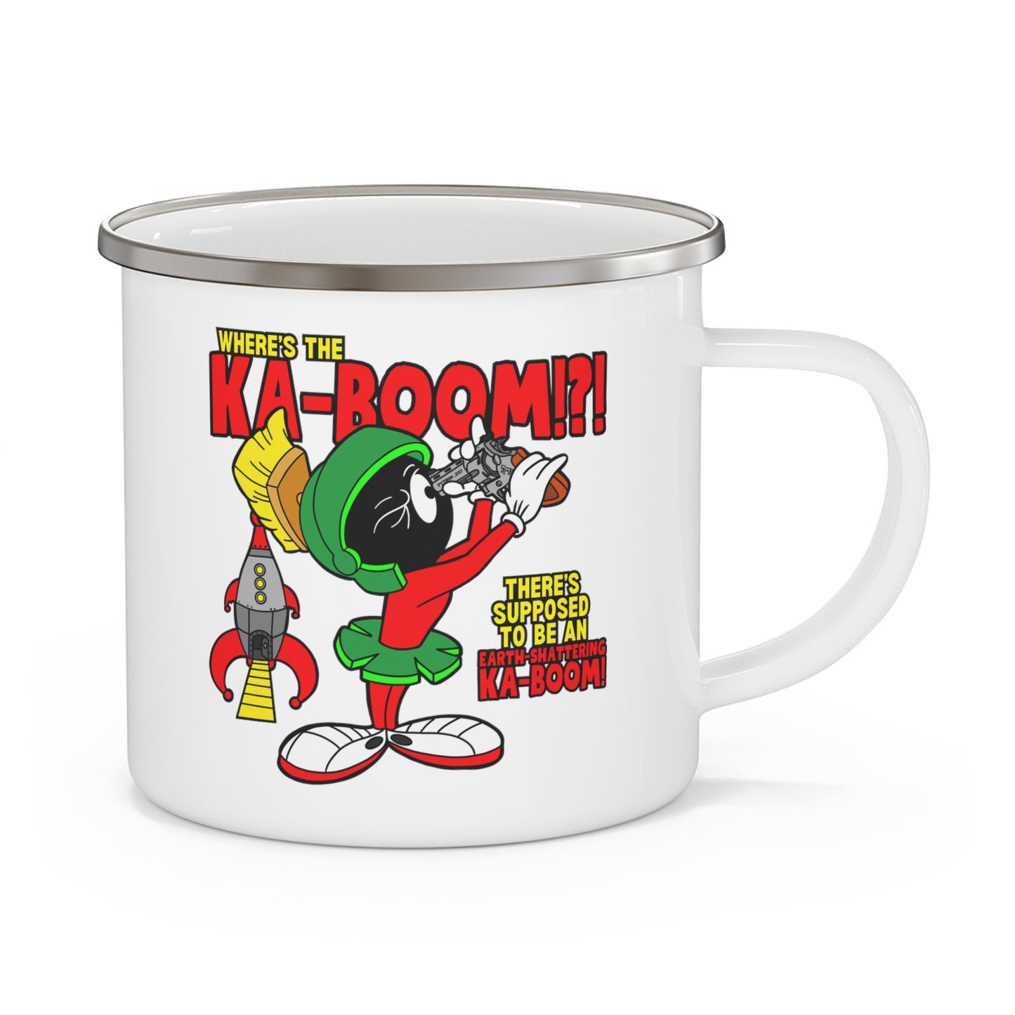 Where's the Ka-Boom!?! Enamel Camping Mug