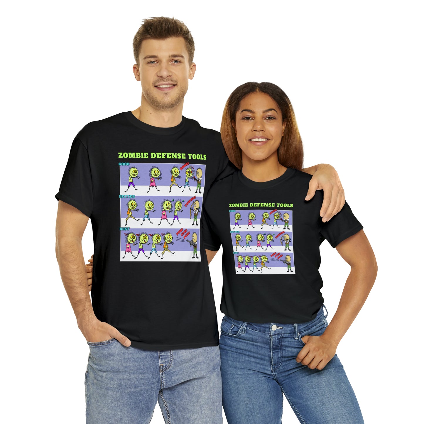 Zombie Defense Tools Unisex Heavy Cotton Tee