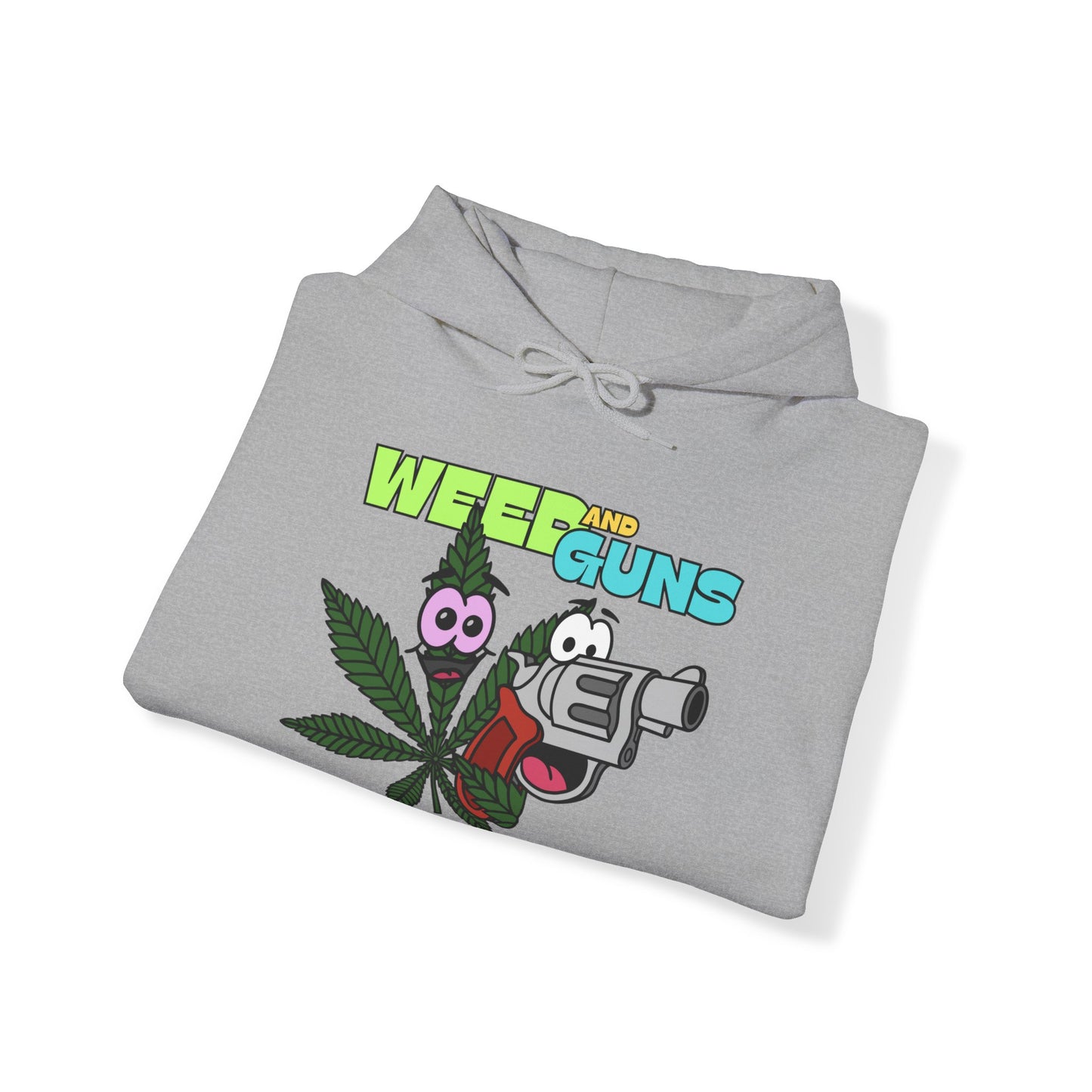 Weed & Guns! Unisex Heavy Blend™ Hooded Sweatshirt