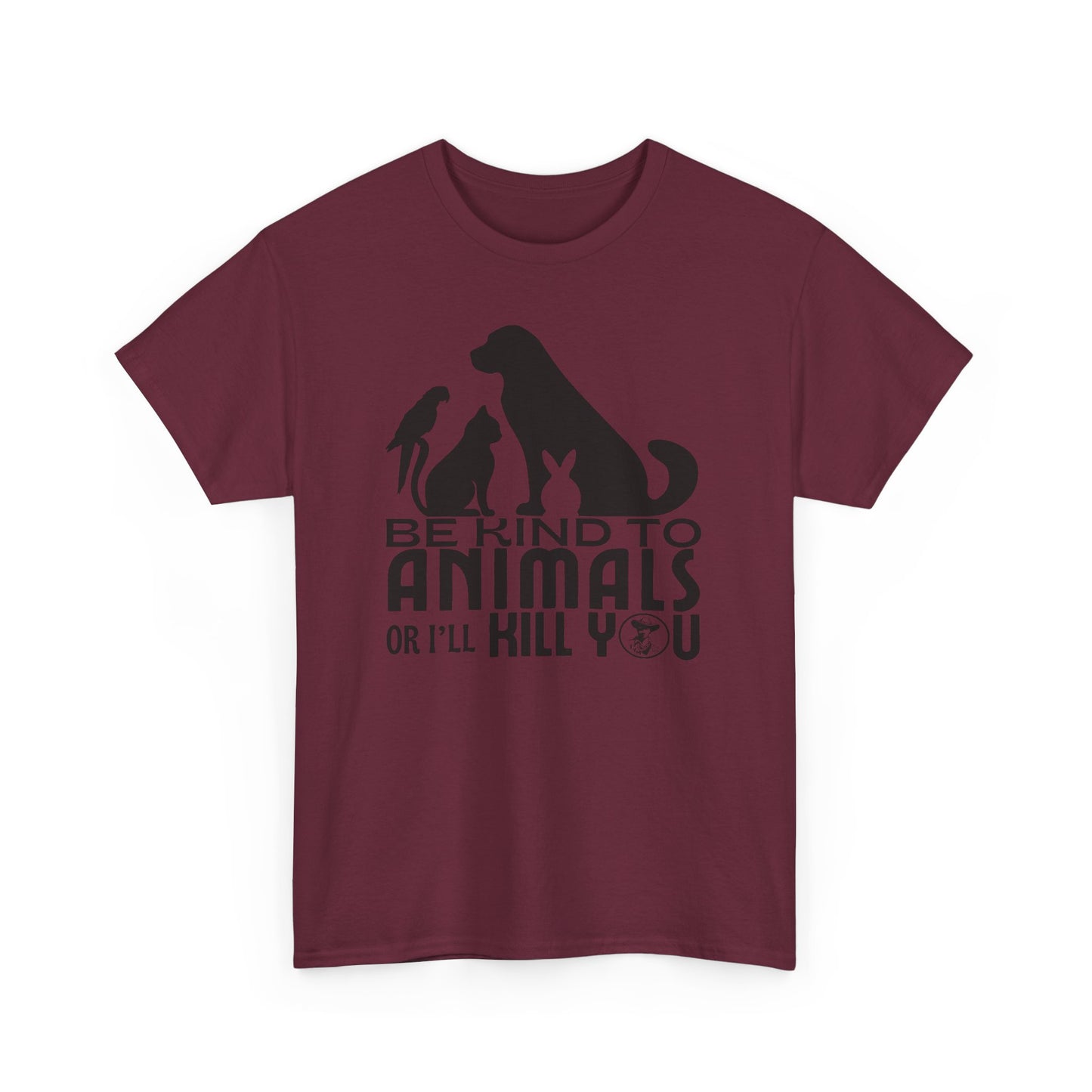 Be Kind to Animals! Unisex Heavy Cotton Tee