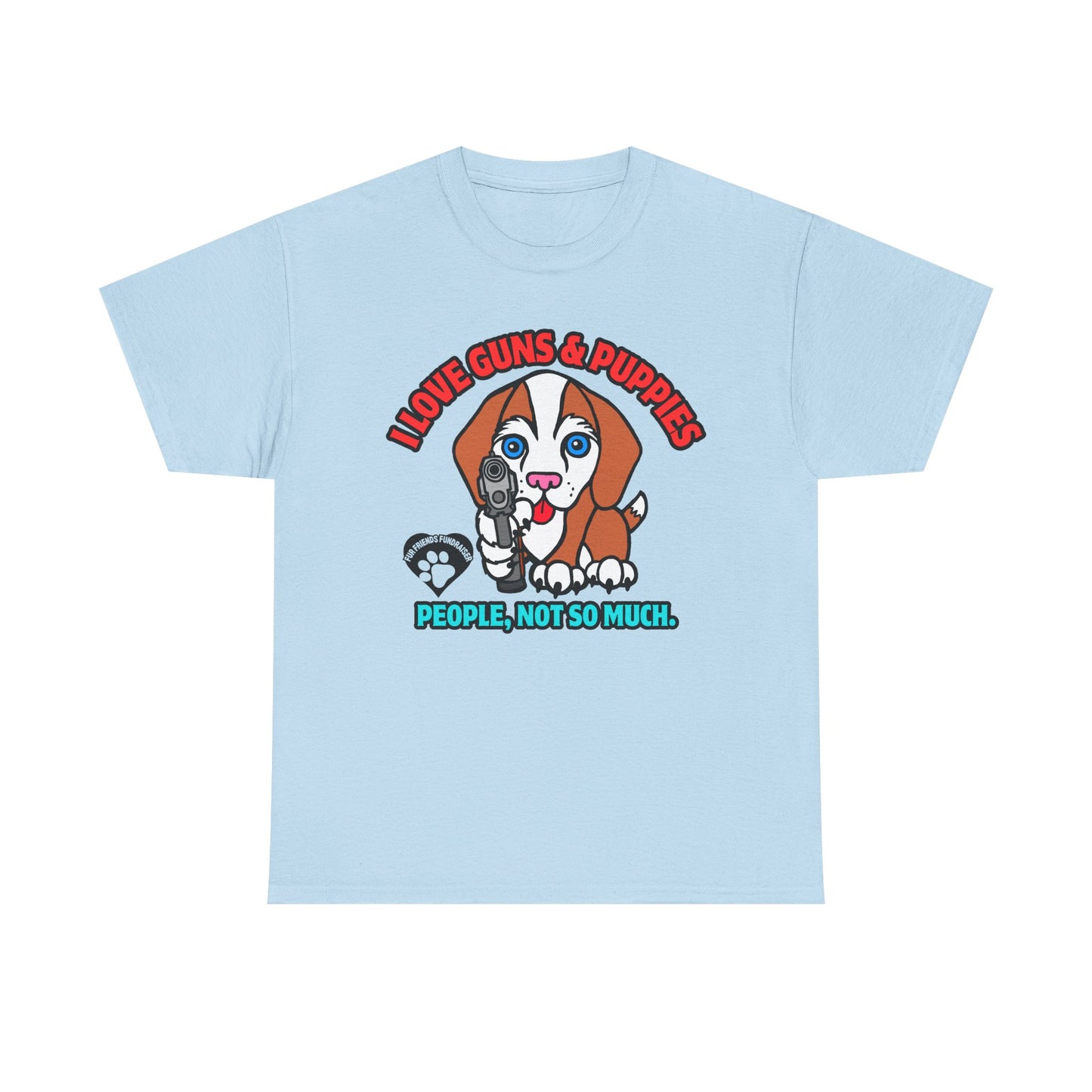 I LOVE Puppies! Unisex Heavy Cotton Tee