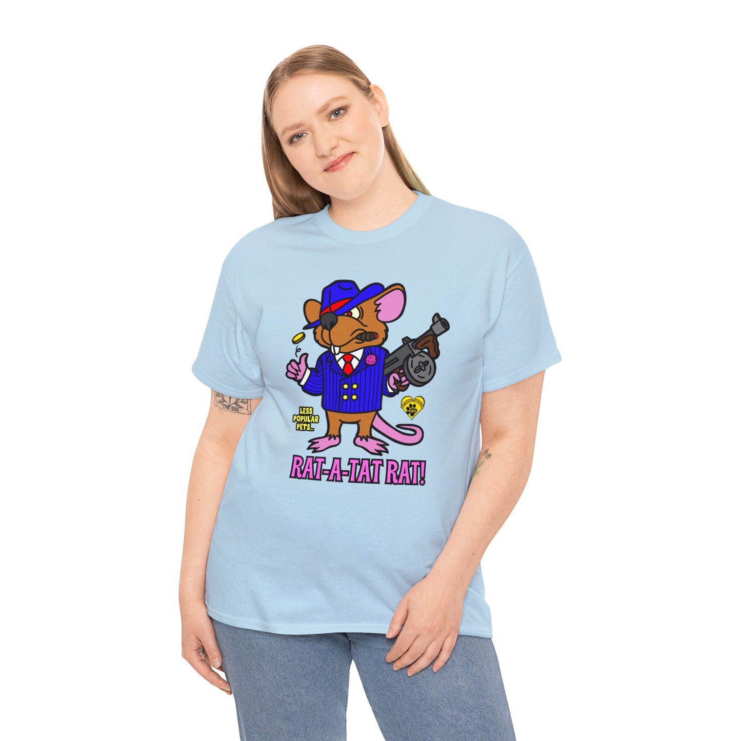 Rat-a-tat Rat! Unisex Heavy Cotton Tee