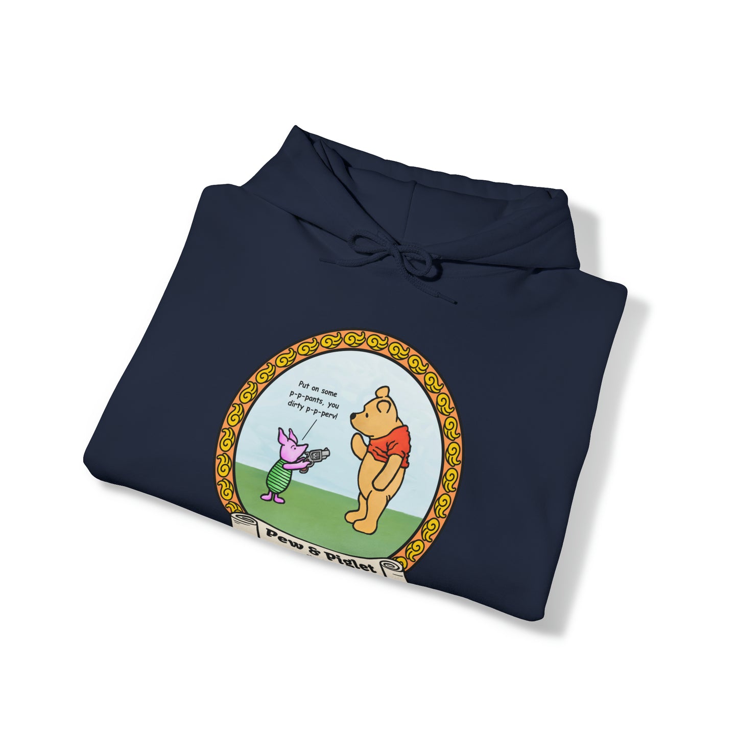 Piglet Gets a Gat! Unisex Heavy Blend™ Hooded Sweatshirt