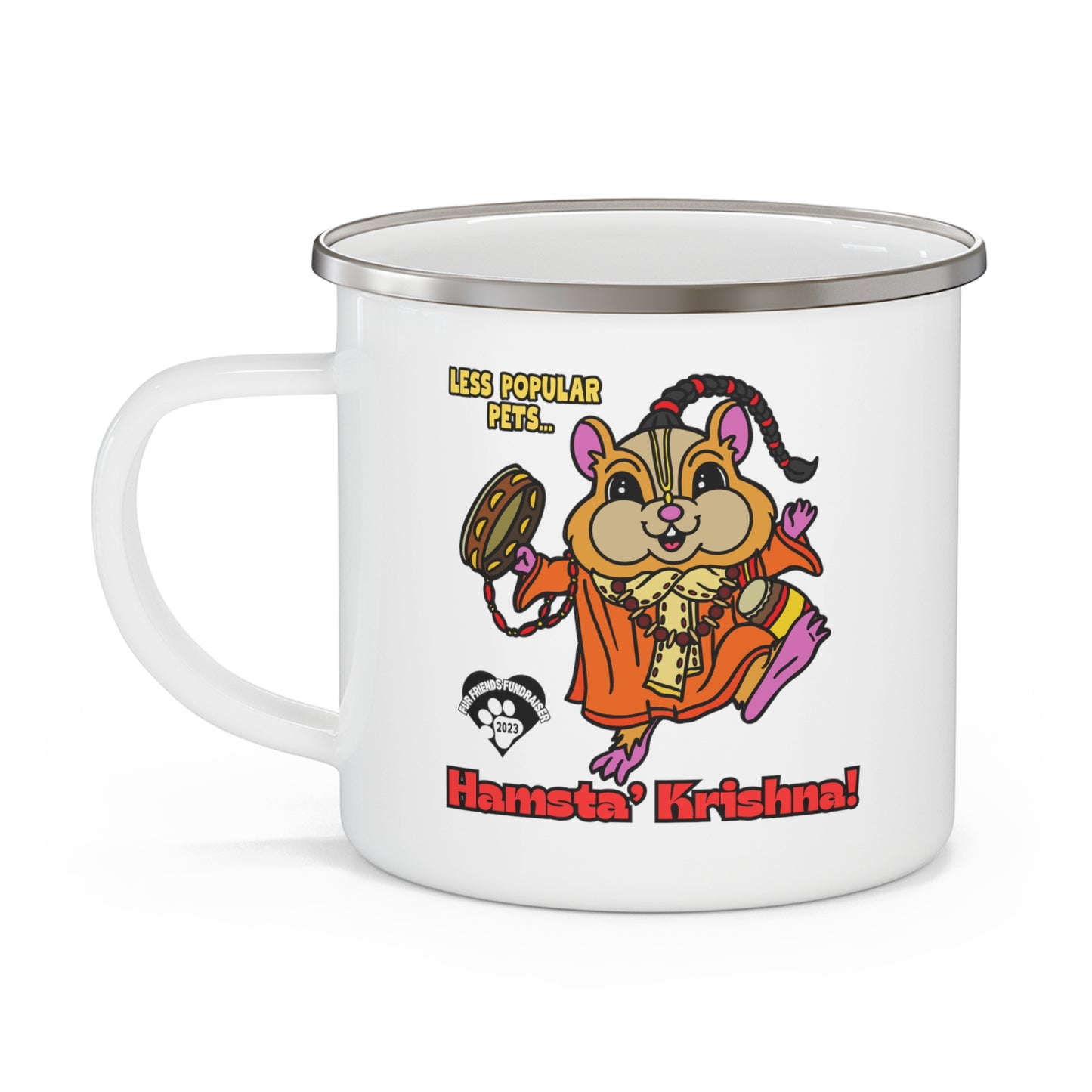 Hamsta' Krishna! Enamel Camping Mug