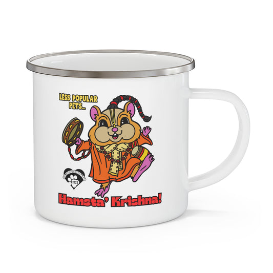 Hamsta' Krishna! Enamel Camping Mug