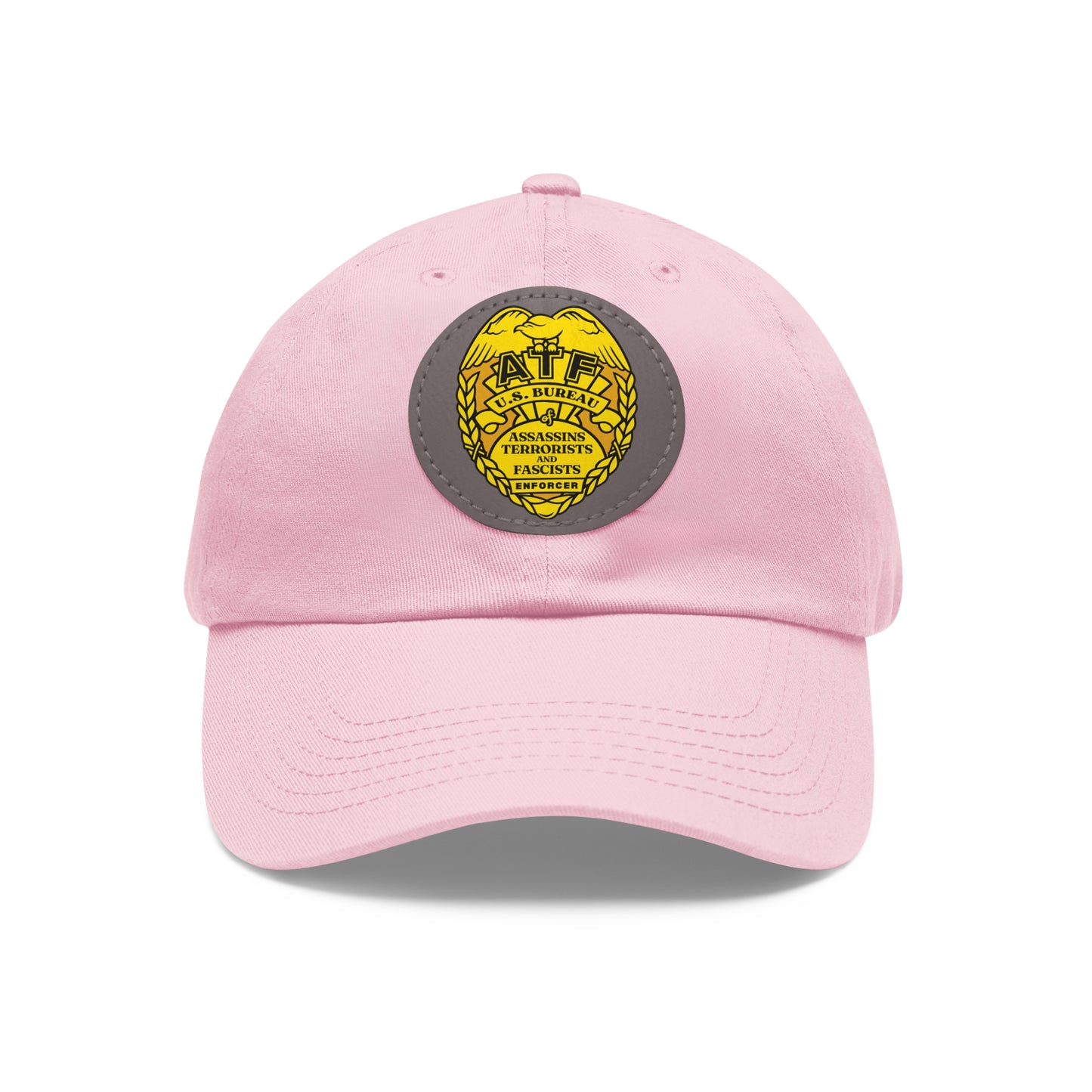 ATF! Dad Hat with Leather Patch (Round)