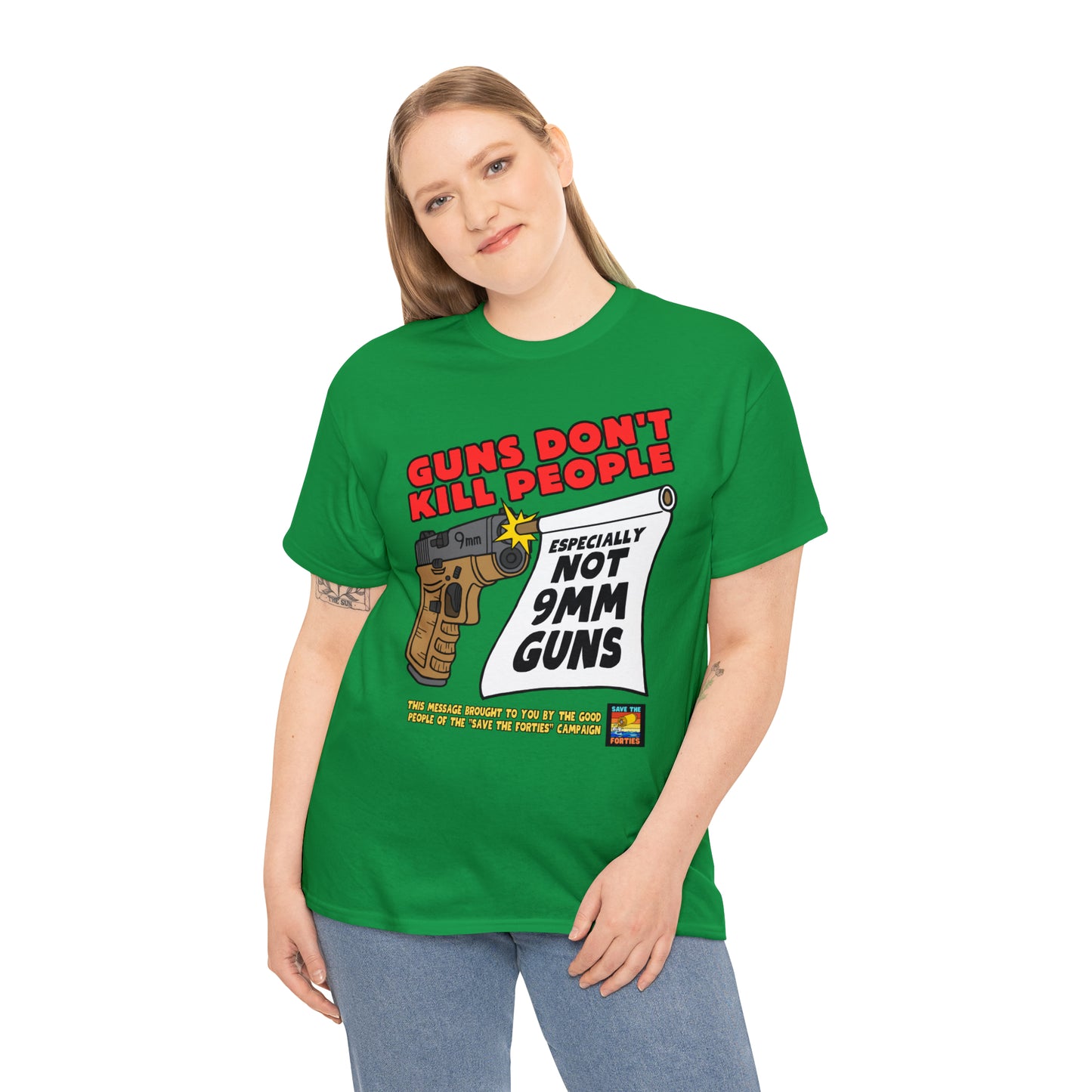 Guns Don't Kill Unisex Heavy Cotton Tee