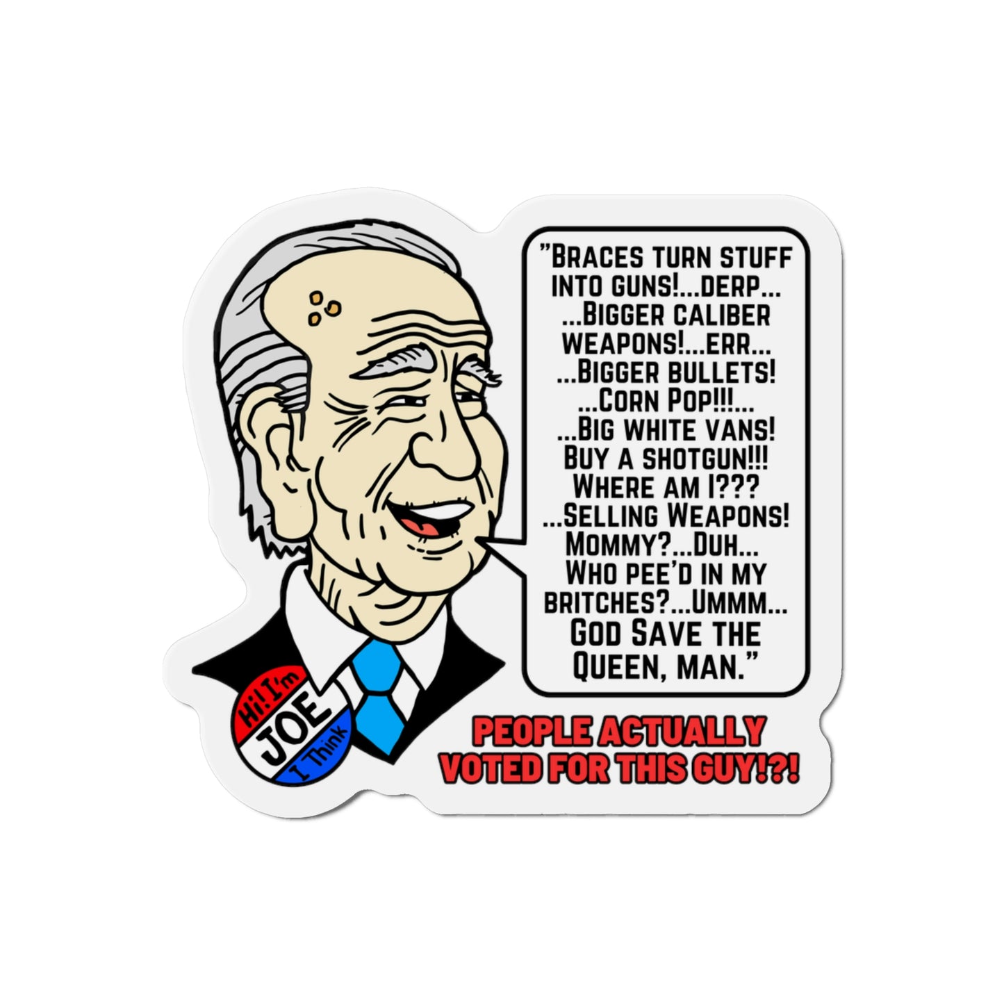 Biden Talk Die-Cut Magnets