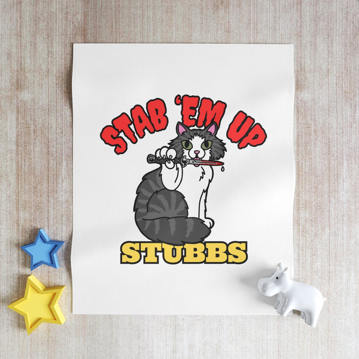 Stab 'Em Up Stubbs! Throw Blanket
