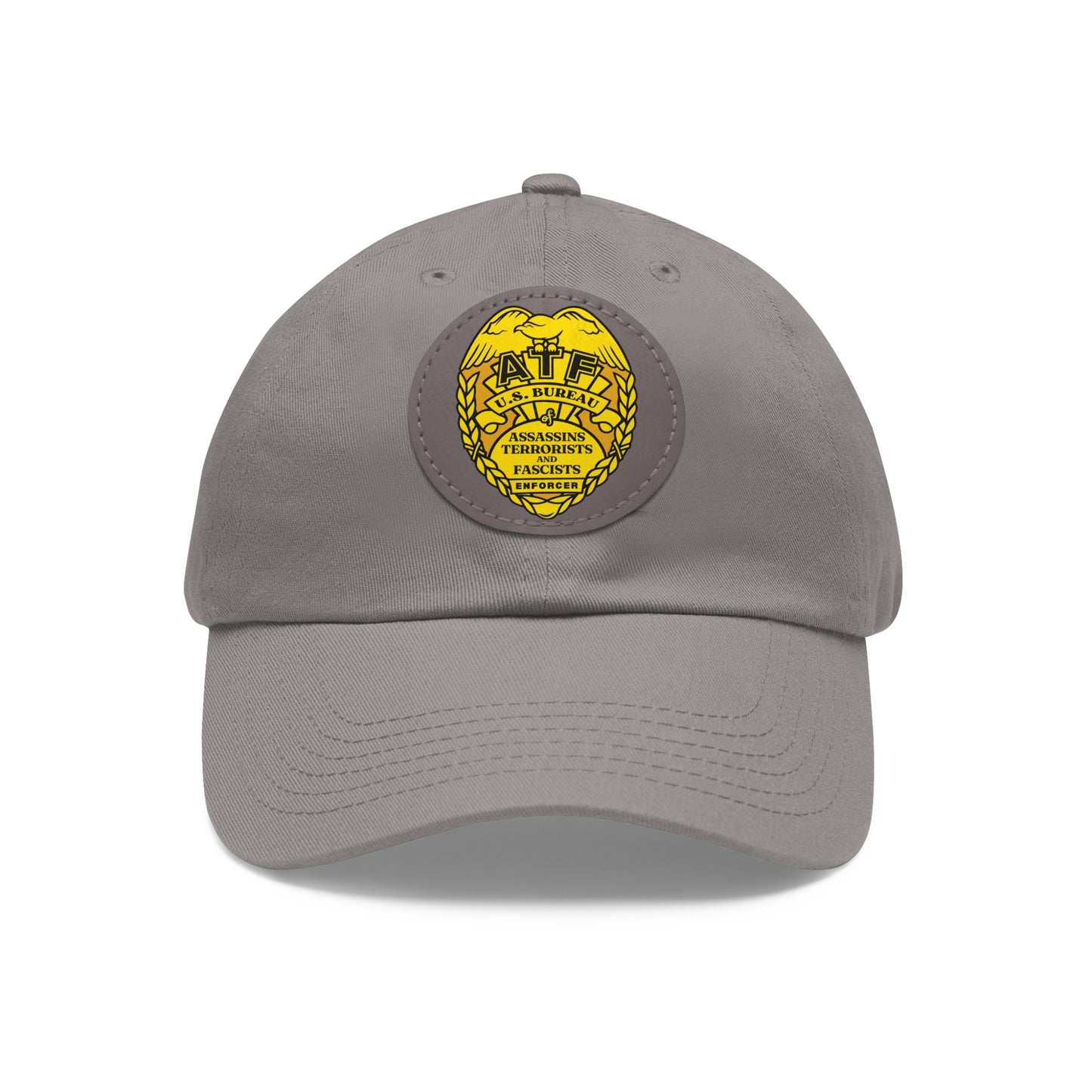 ATF! Dad Hat with Leather Patch (Round)