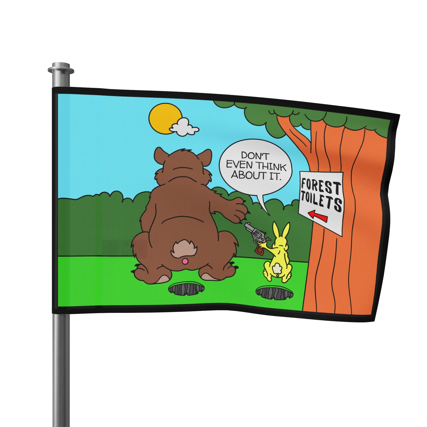 Bear & Rabbit Business! Flag