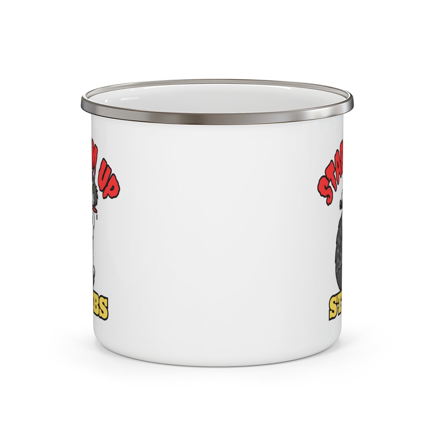 Stab 'Em Up, Stubbs! Enamel Camping Mug