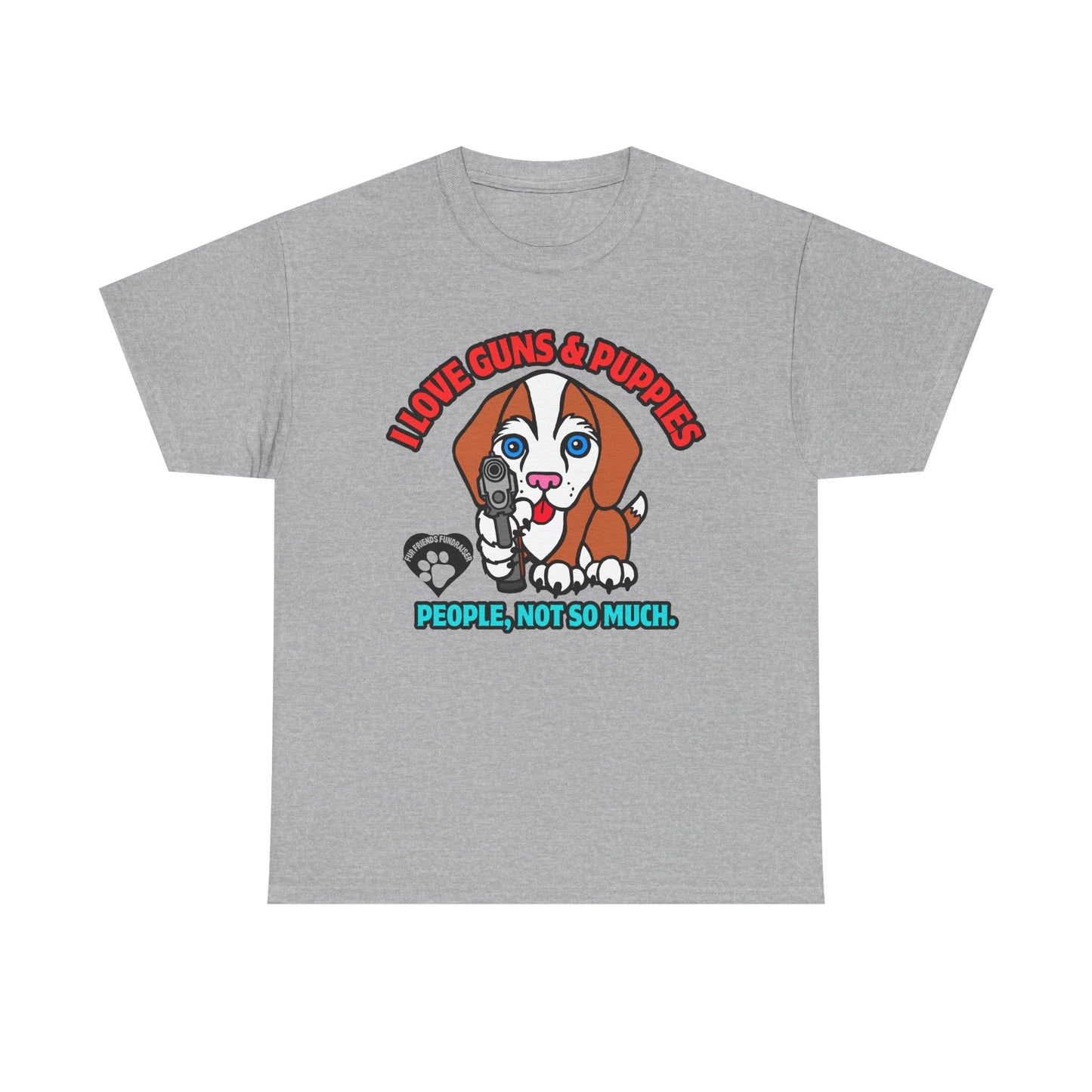 I LOVE Puppies! Unisex Heavy Cotton Tee