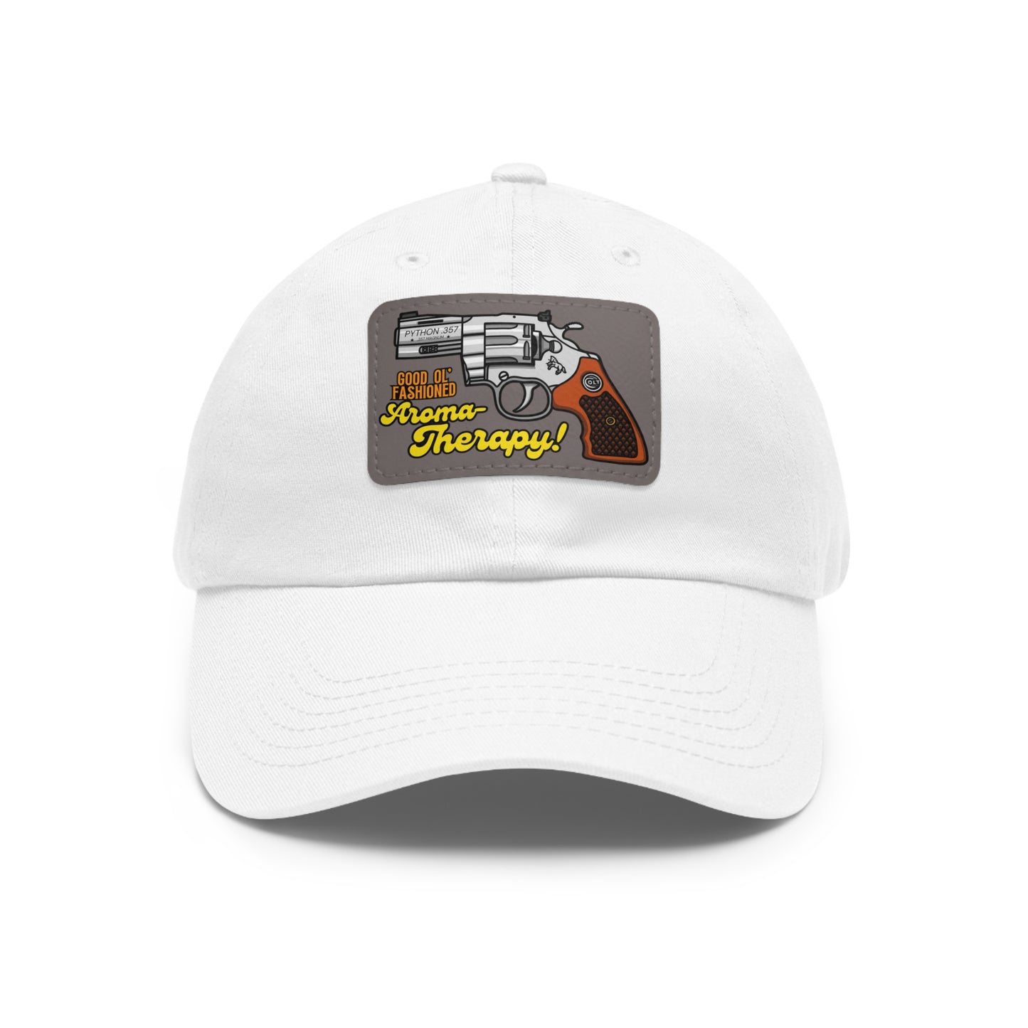 AromaTherapy! Dad Hat with Leather Patch (Rectangle)