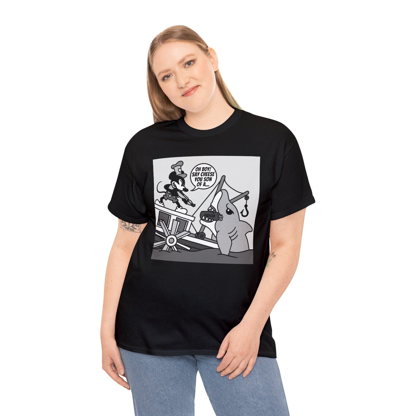 Willie vs. Bruce! Unisex Heavy Cotton Tee