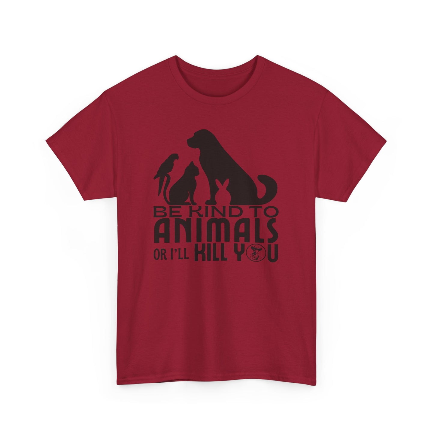 Be Kind to Animals! Unisex Heavy Cotton Tee