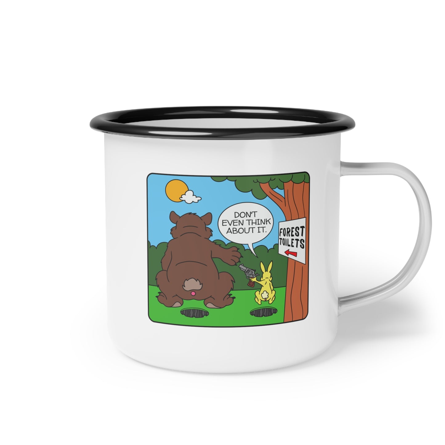 Bear & Rabbit Business Enamel Camp Cup