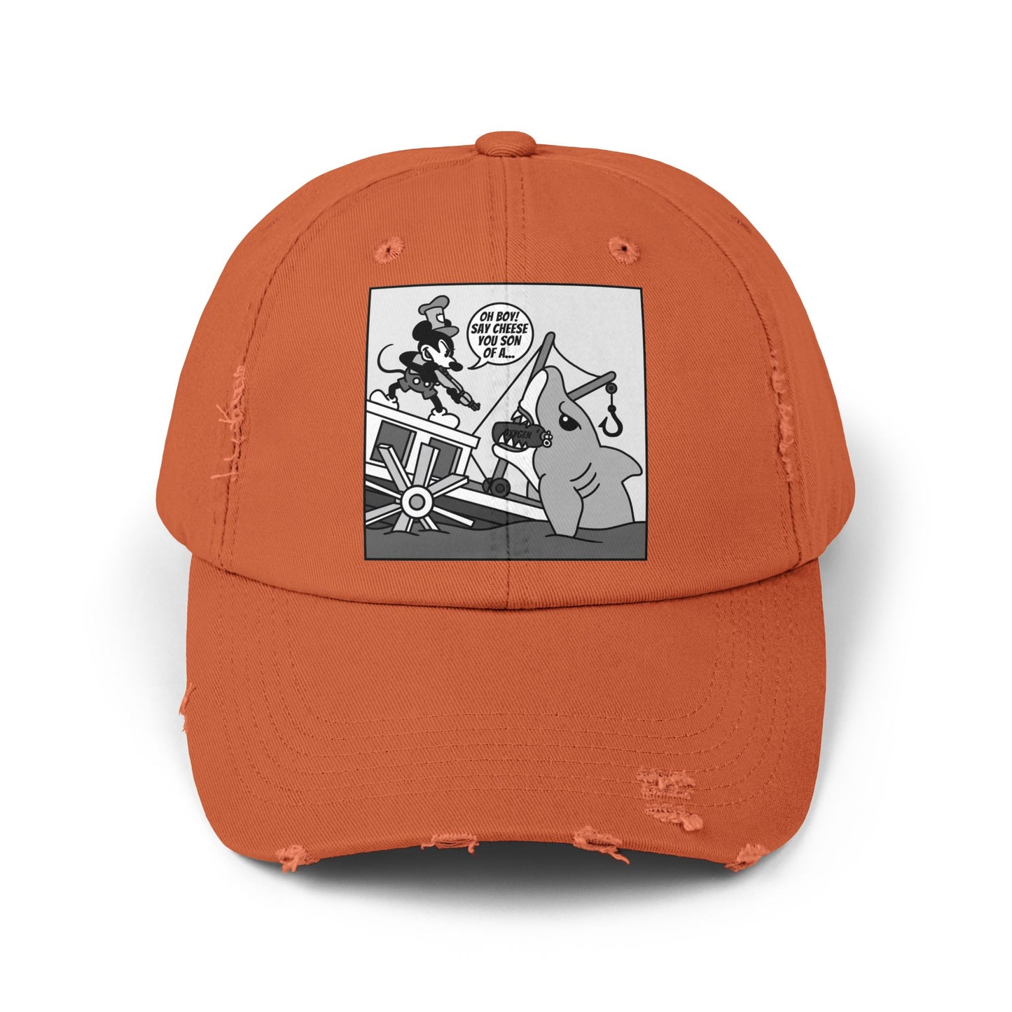 Willie vs. Bruce! Unisex Distressed Cap