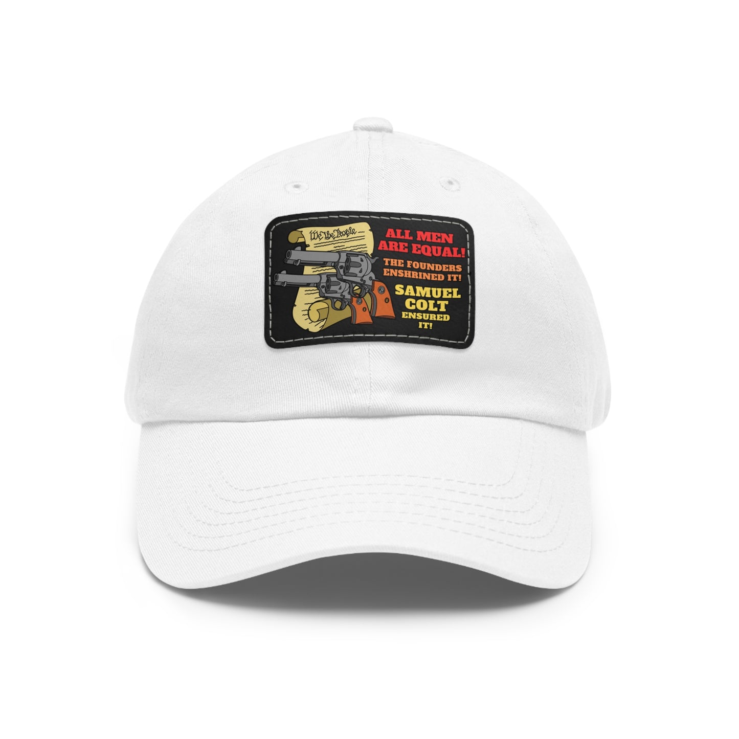 Equalizers! Dad Hat with Leather Patch (Rectangle)