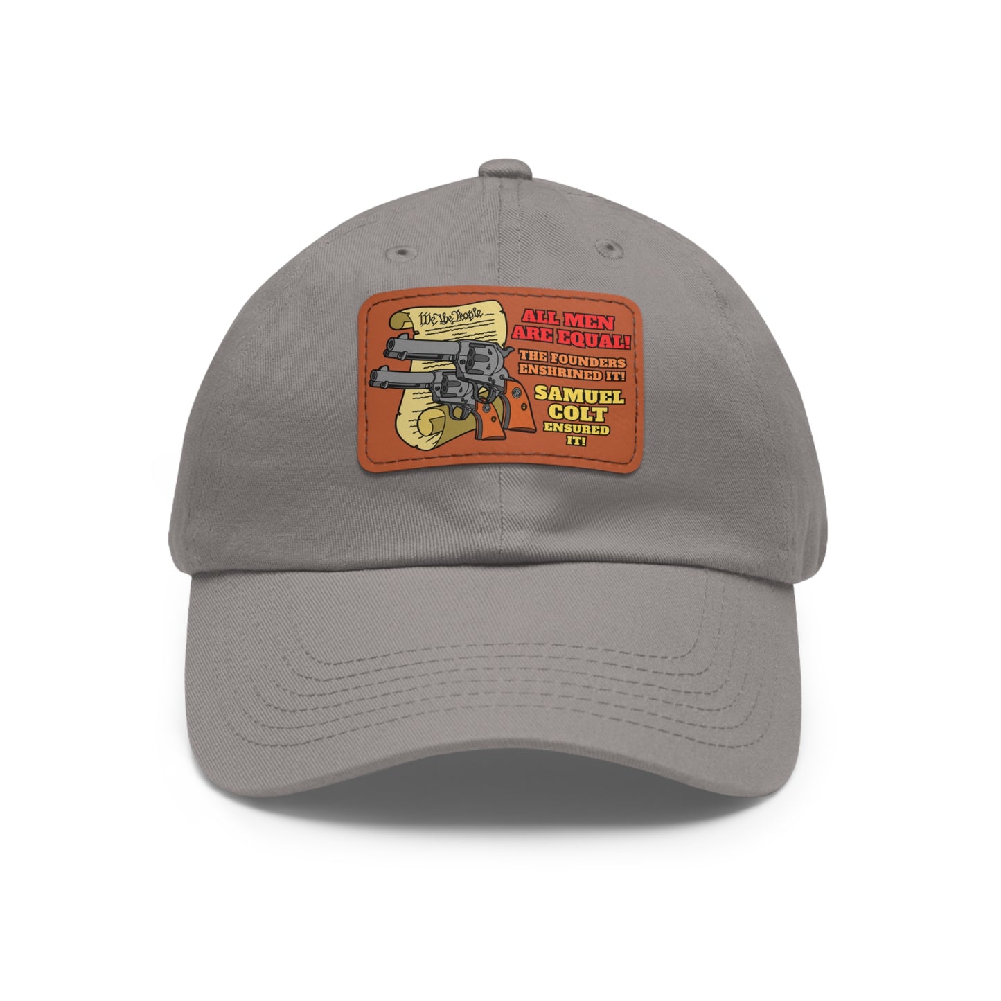 Equalizers! Dad Hat with Leather Patch (Rectangle)