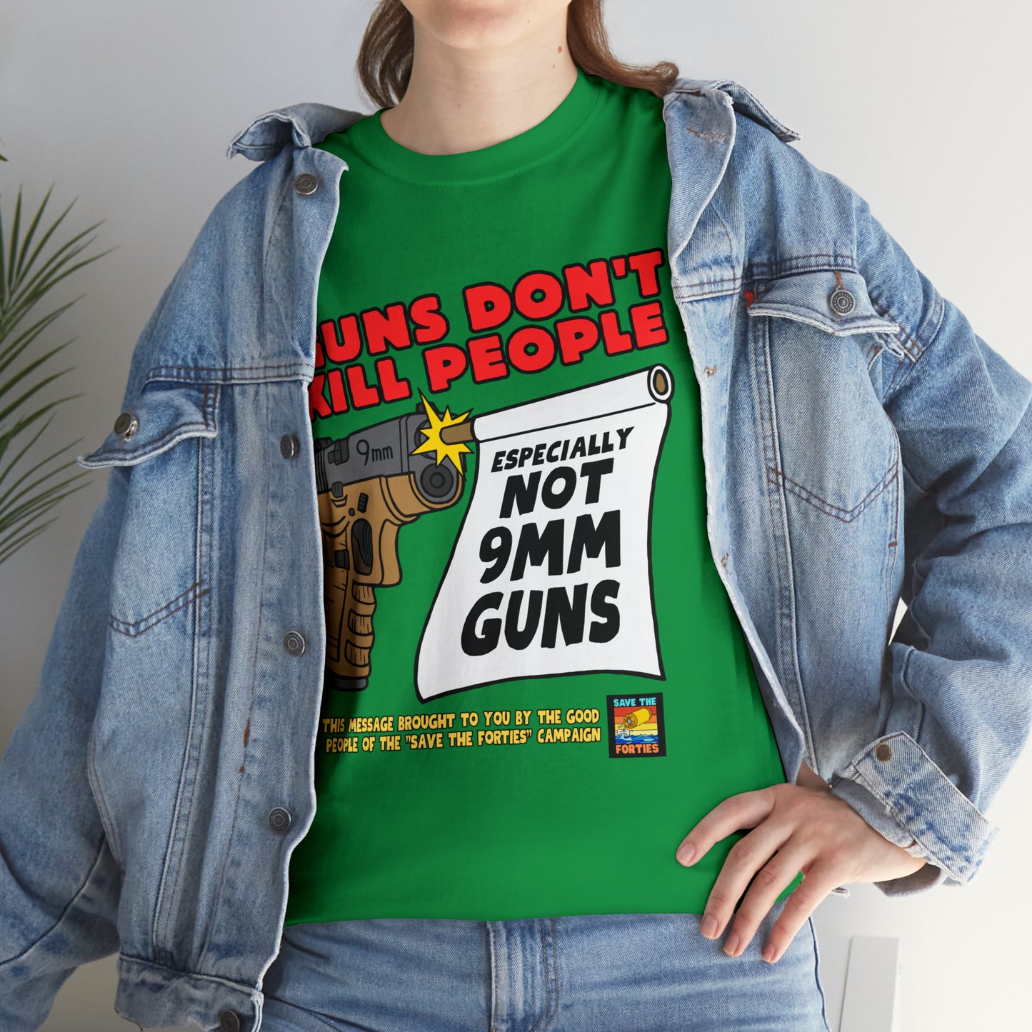 Guns Don't Kill Unisex Heavy Cotton Tee