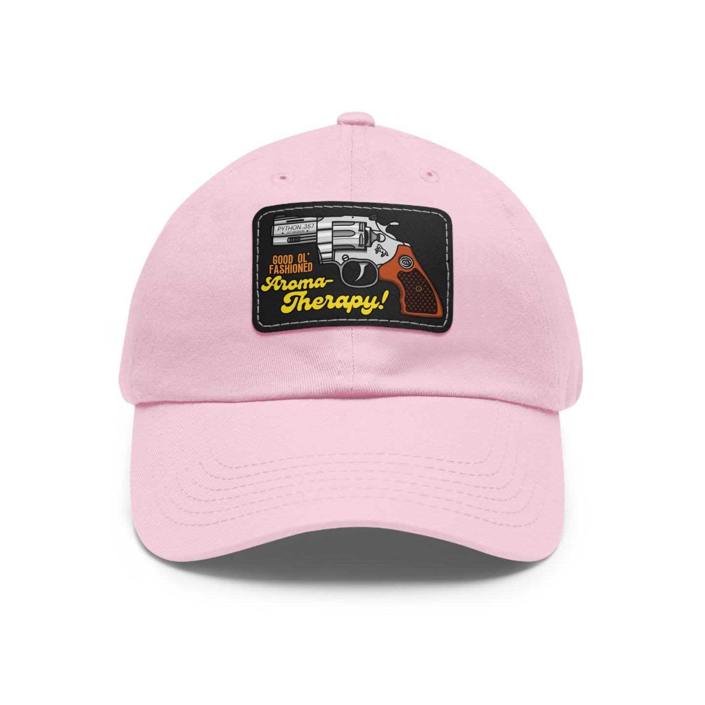 AromaTherapy! Dad Hat with Leather Patch (Rectangle)