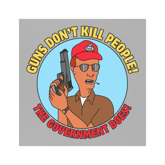 Humorous Car Magnet - "Guns Don't Kill People!" Political Statement Magnet for Vehicle Decor