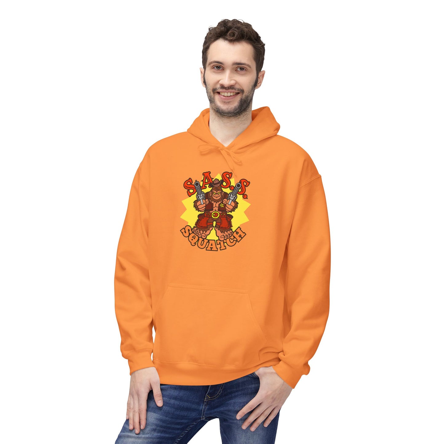 SASS-Squatch! Unisex Midweight Softstyle Fleece Hoodie