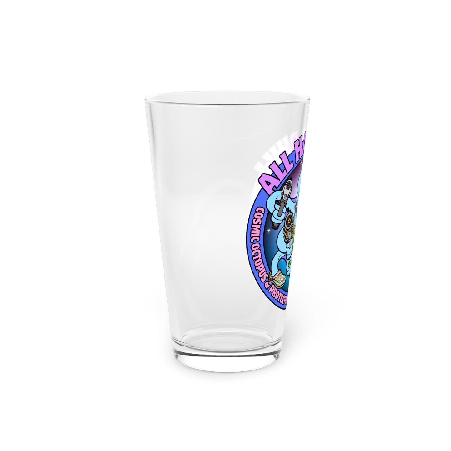 Cosmic Octopus Pint Glass, 16oz