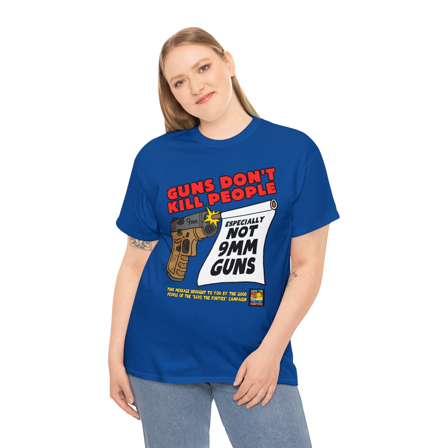 Guns Don't Kill Unisex Heavy Cotton Tee