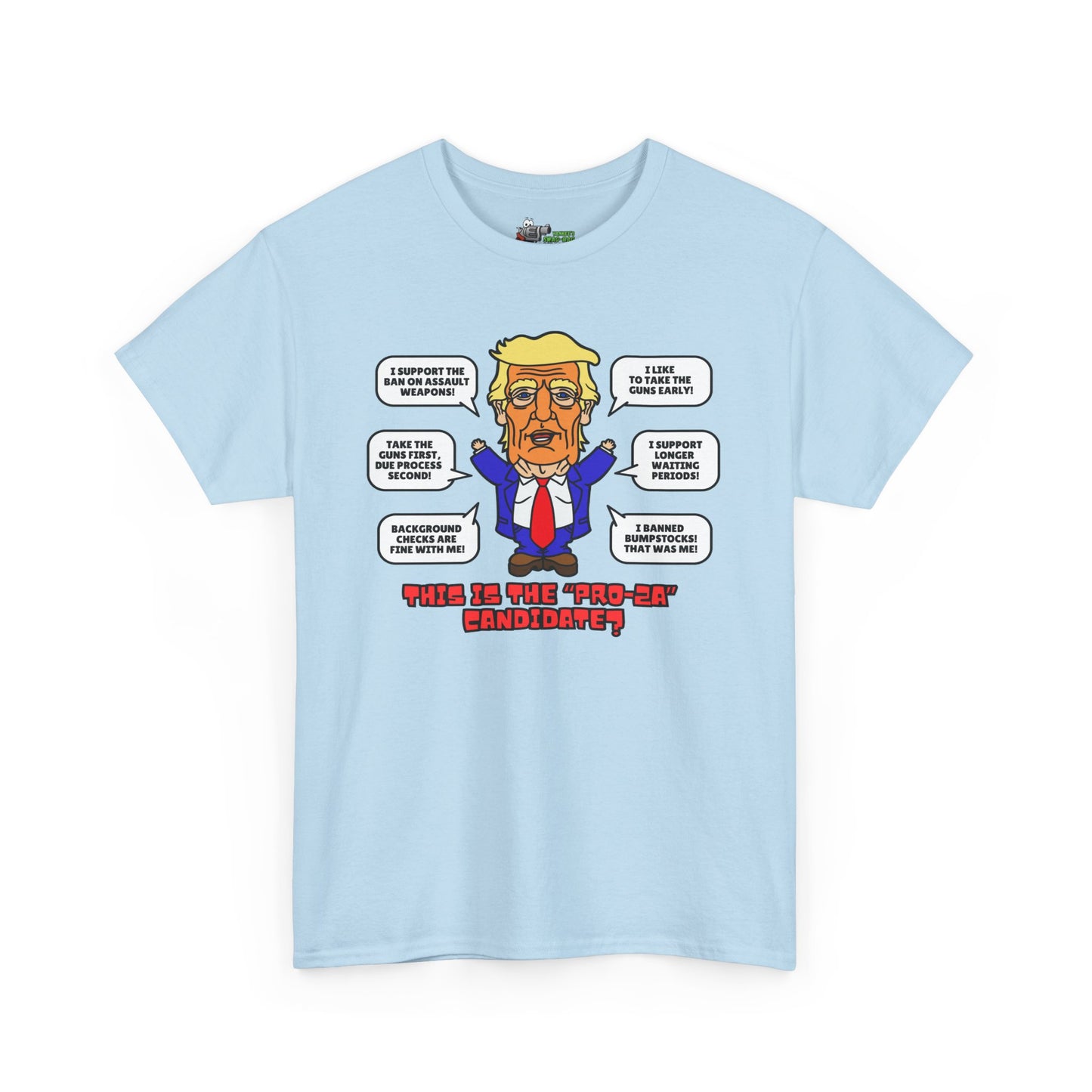 Trump on Guns! Unisex Heavy Cotton Tee