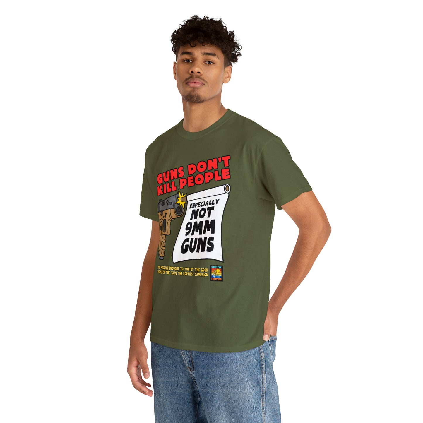 Guns Don't Kill Unisex Heavy Cotton Tee