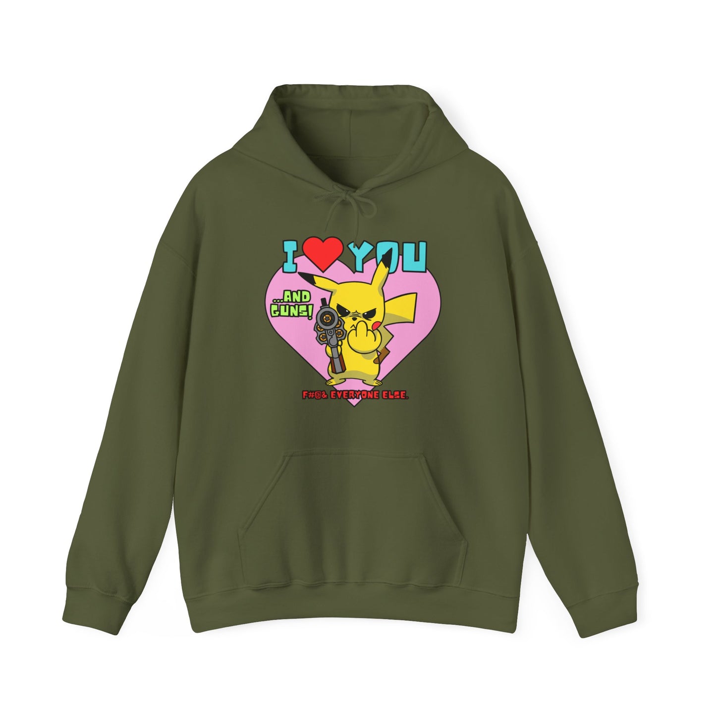 I Love You & Guns! Unisex Heavy Blend™ Hooded Sweatshirt