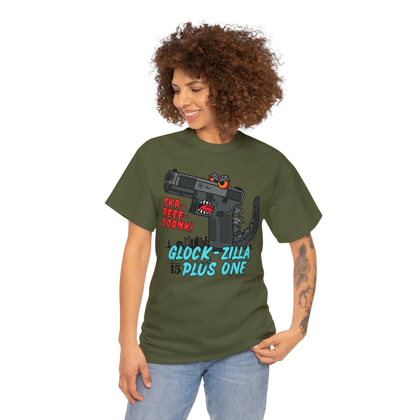 Glock-zilla! Unisex Heavy Cotton Tee