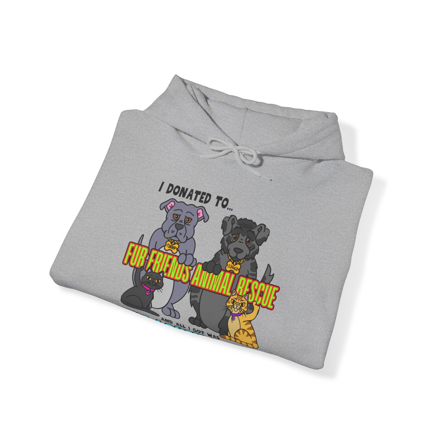 Fur Friends Donation (+1 GCG Entry) Unisex Heavy Blend™ Hooded Sweatshirt