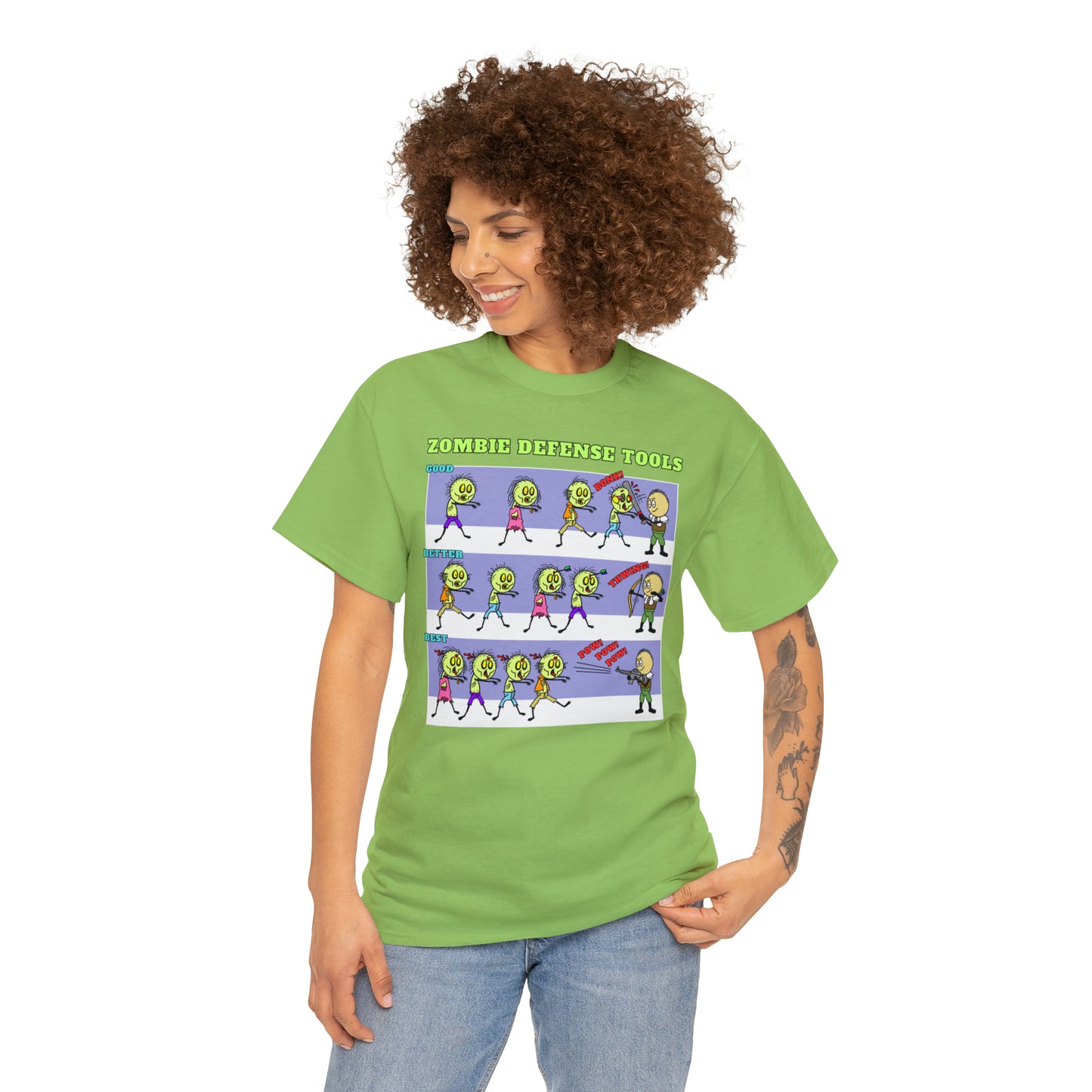 Zombie Defense Tools Unisex Heavy Cotton Tee