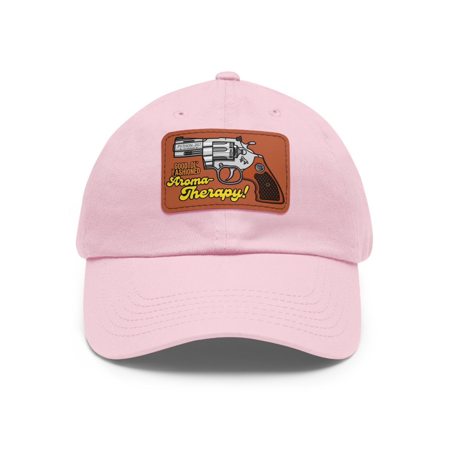 AromaTherapy! Dad Hat with Leather Patch (Rectangle)