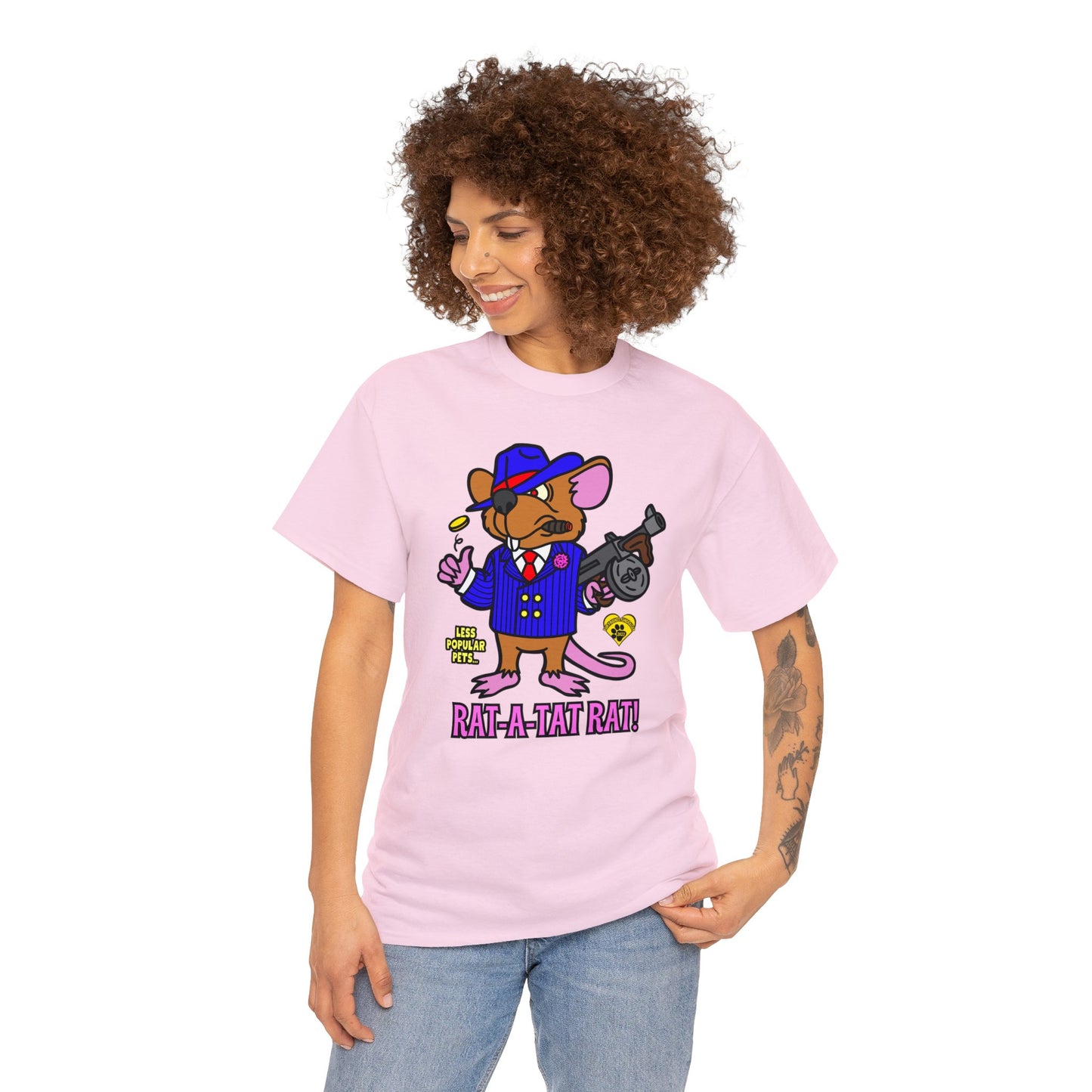 Rat-a-tat Rat! Unisex Heavy Cotton Tee