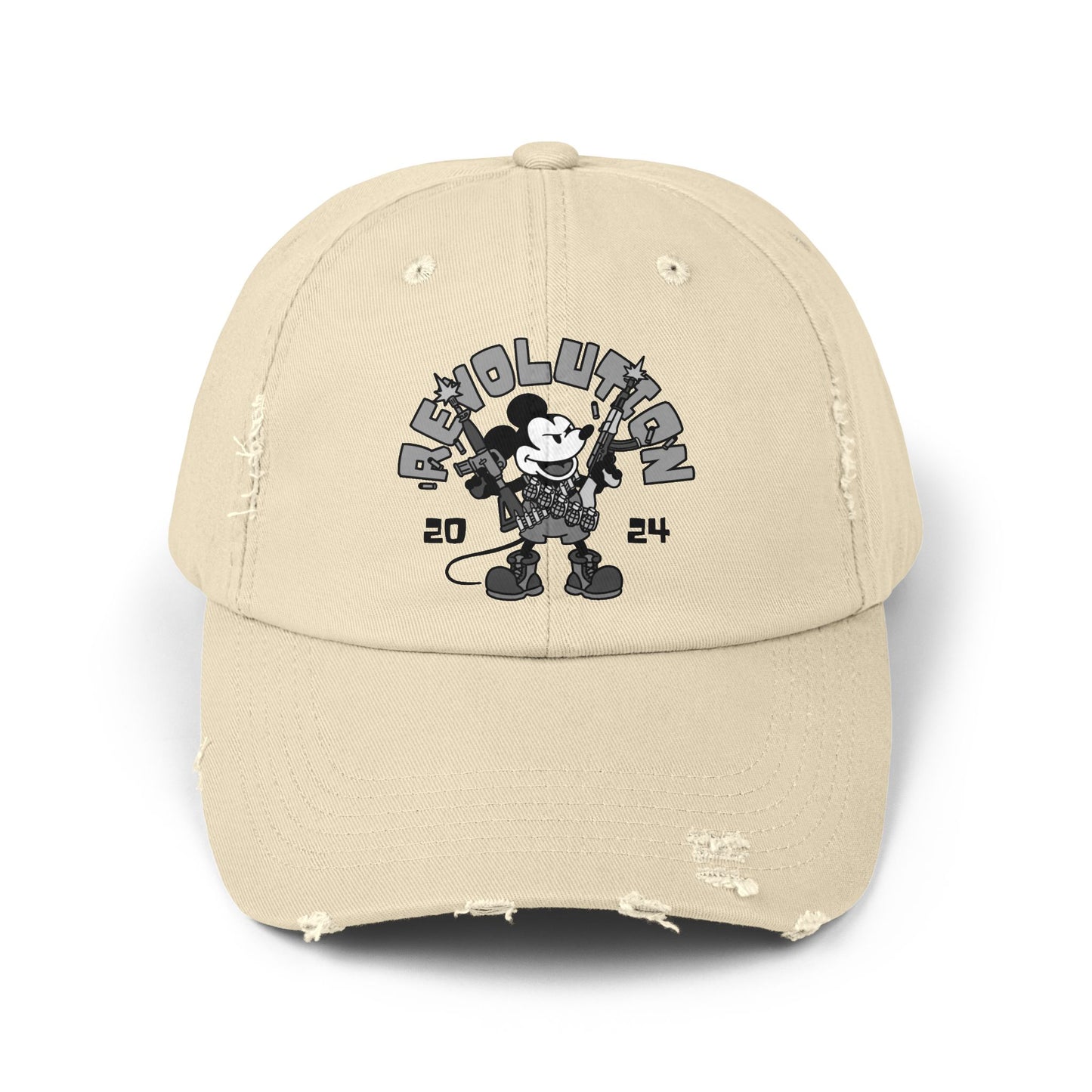 Revolutionary Mickey! Unisex Distressed Cap