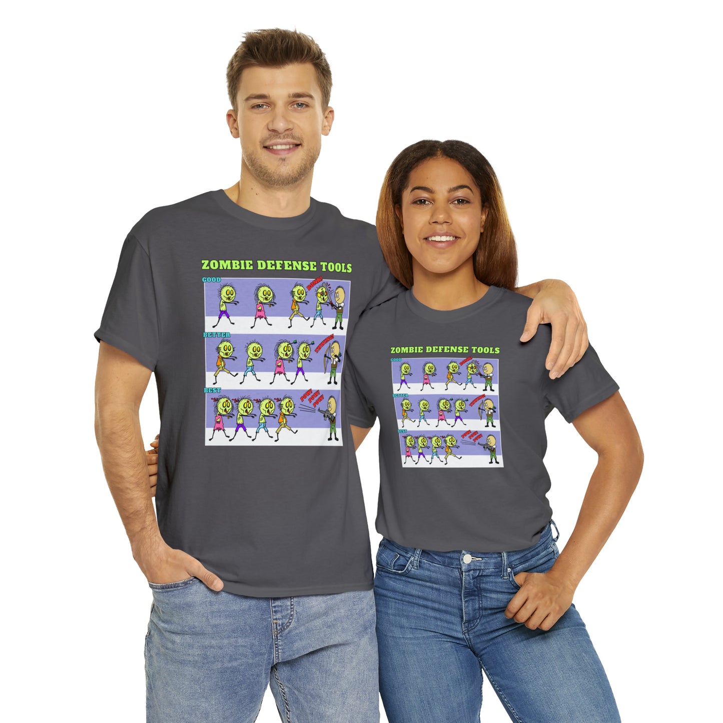 Zombie Defense Tools Unisex Heavy Cotton Tee