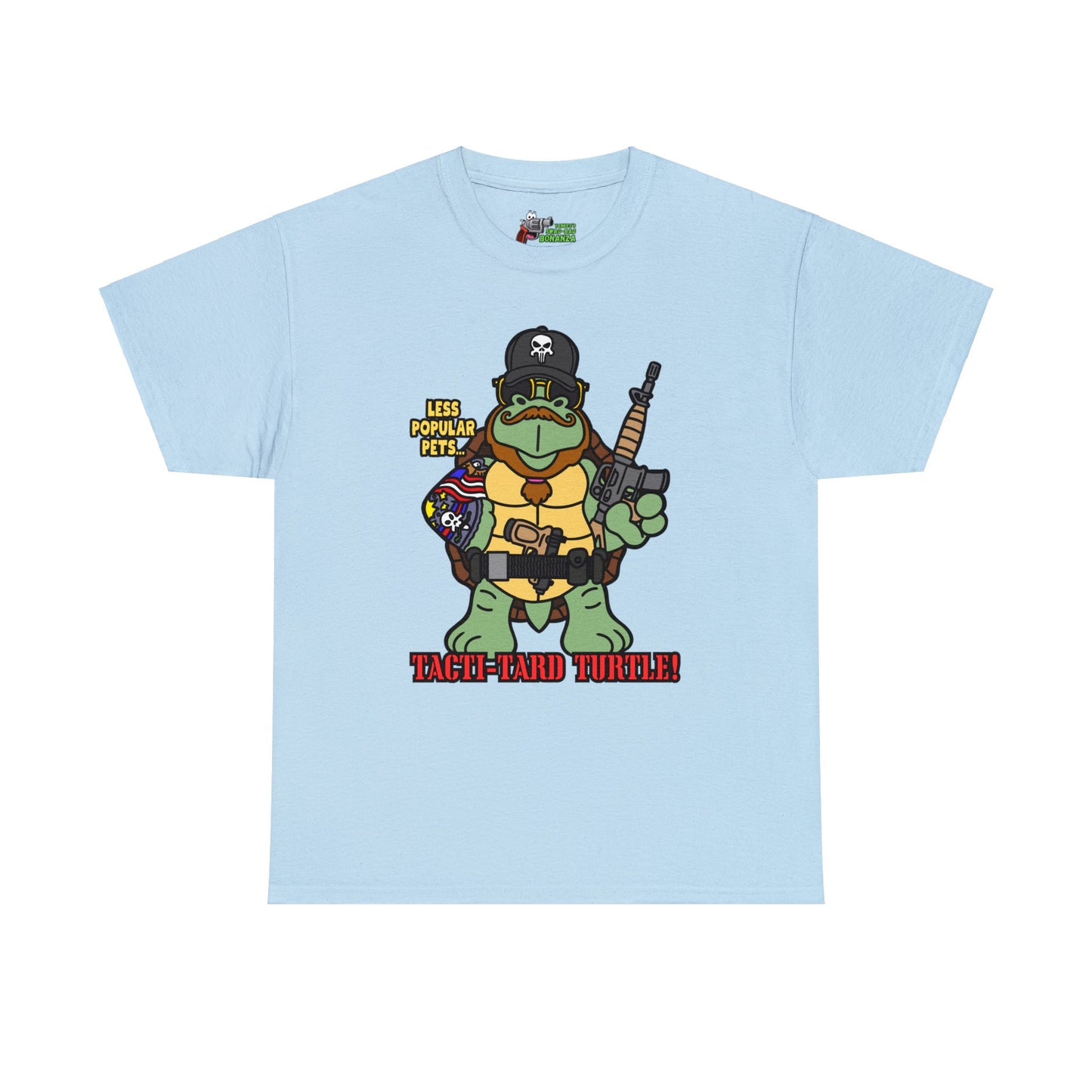 Tacti-Tard Turtle! Unisex Heavy Cotton Tee