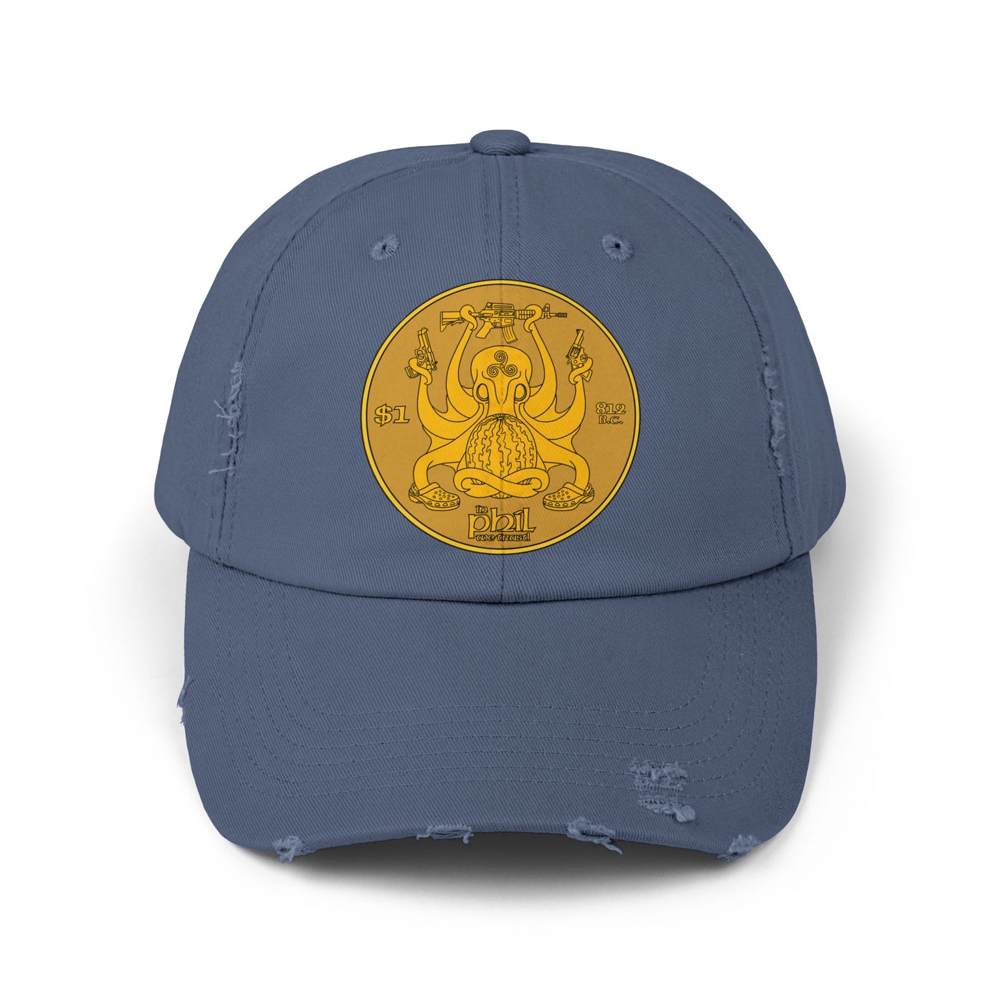 In Phil We Trust! Unisex Distressed Cap